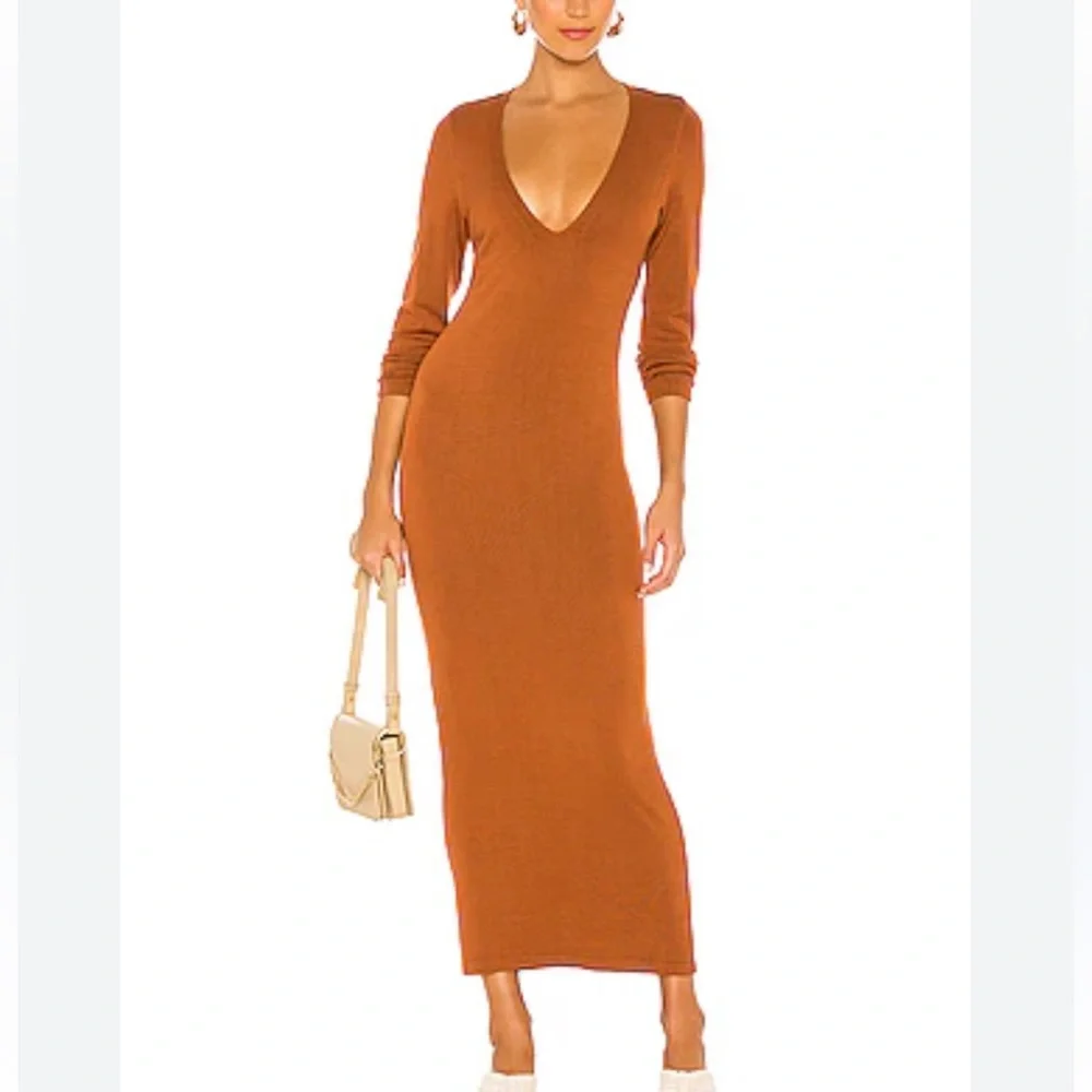L’Academie Deena Maxi Dress in Brown